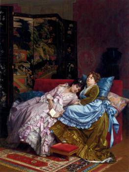 Auguste Toulmouche : An Afternoon Idyll